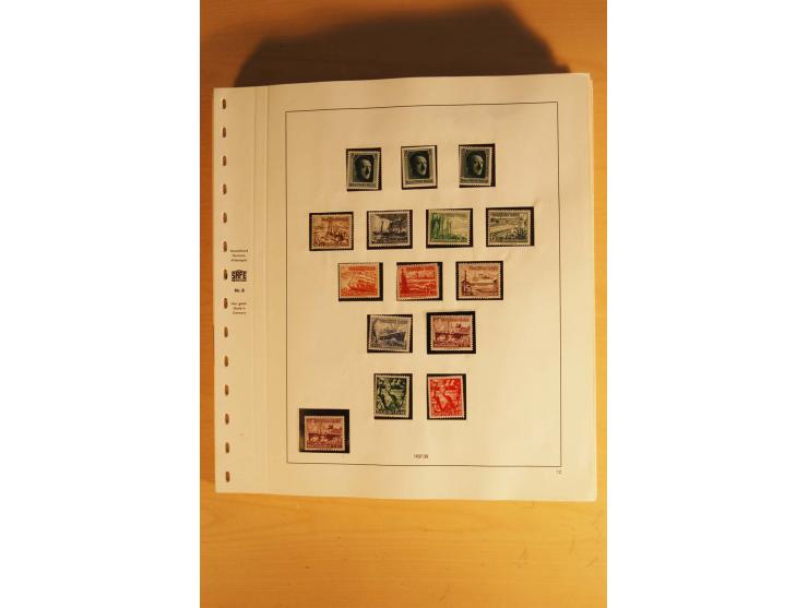 1933/45, ungebrauchte Sammlung, kpl. mit allen Blocks und guten Ausgaben, spezialisiert gesammelt mit zahlreichen Typen und A