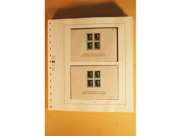 1933/45, ungebrauchte Sammlung, kpl. mit allen Blocks und guten Ausgaben, spezialisiert gesammelt mit zahlreichen Typen und A