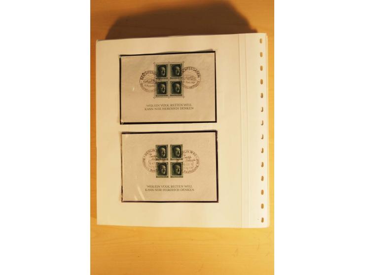 1933/45, ungebrauchte Sammlung, kpl. mit allen Blocks und guten Ausgaben, spezialisiert gesammelt mit zahlreichen Typen und A