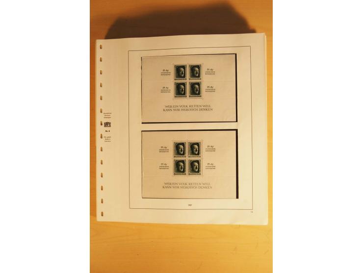 1933/45, ungebrauchte Sammlung, kpl. mit allen Blocks und guten Ausgaben, spezialisiert gesammelt mit zahlreichen Typen und A