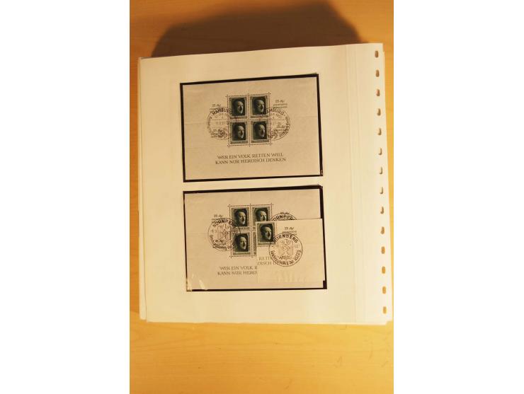 1933/45, ungebrauchte Sammlung, kpl. mit allen Blocks und guten Ausgaben, spezialisiert gesammelt mit zahlreichen Typen und A