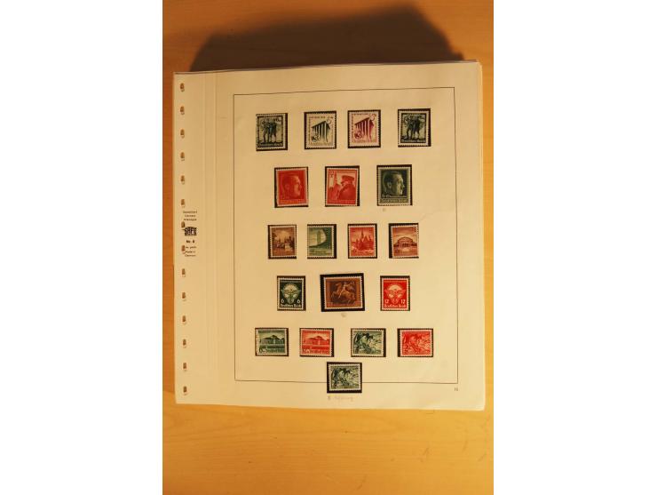 1933/45, ungebrauchte Sammlung, kpl. mit allen Blocks und guten Ausgaben, spezialisiert gesammelt mit zahlreichen Typen und A