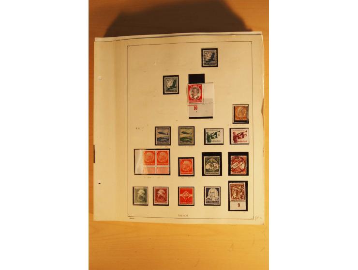 1933/45, ungebrauchte Sammlung, kpl. mit allen Blocks und guten Ausgaben, spezialisiert gesammelt mit zahlreichen Typen und A