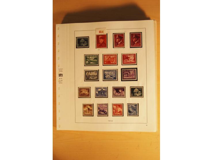 1933/45, ungebrauchte Sammlung, kpl. mit allen Blocks und guten Ausgaben, spezialisiert gesammelt mit zahlreichen Typen und A