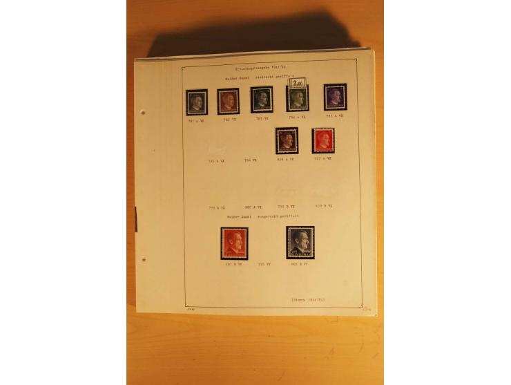 1933/45, ungebrauchte Sammlung, kpl. mit allen Blocks und guten Ausgaben, spezialisiert gesammelt mit zahlreichen Typen und A