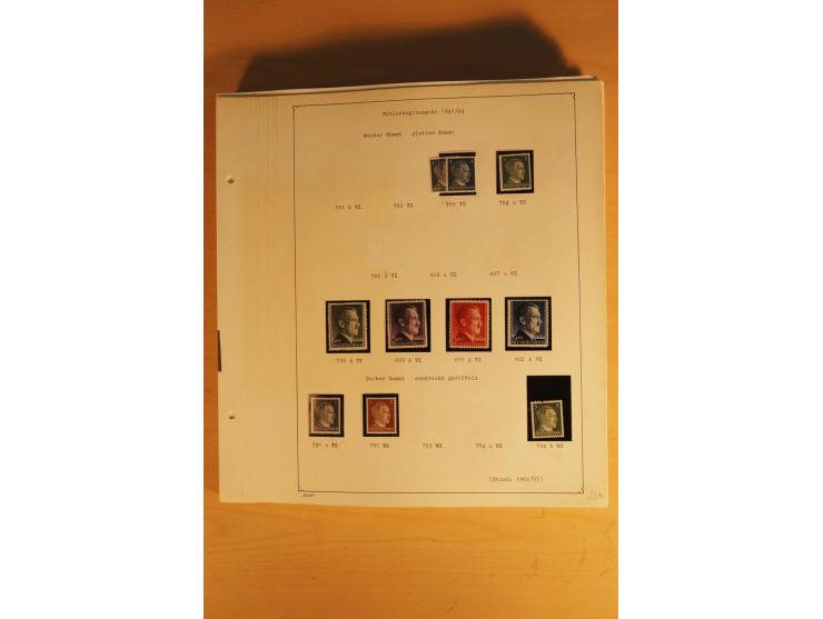 1933/45, ungebrauchte Sammlung, kpl. mit allen Blocks und guten Ausgaben, spezialisiert gesammelt mit zahlreichen Typen und A