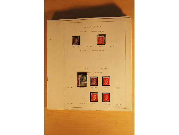1933/45, ungebrauchte Sammlung, kpl. mit allen Blocks und guten Ausgaben, spezialisiert gesammelt mit zahlreichen Typen und A