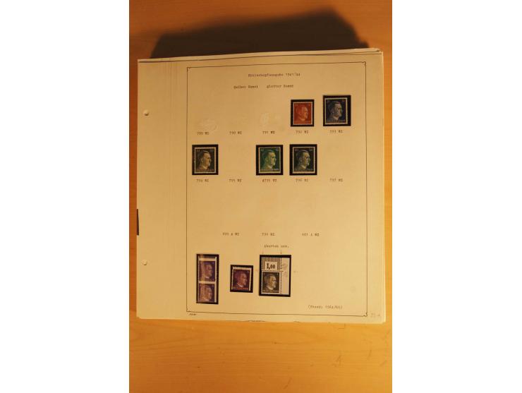 1933/45, ungebrauchte Sammlung, kpl. mit allen Blocks und guten Ausgaben, spezialisiert gesammelt mit zahlreichen Typen und A
