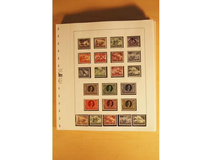 1933/45, ungebrauchte Sammlung, kpl. mit allen Blocks und guten Ausgaben, spezialisiert gesammelt mit zahlreichen Typen und A
