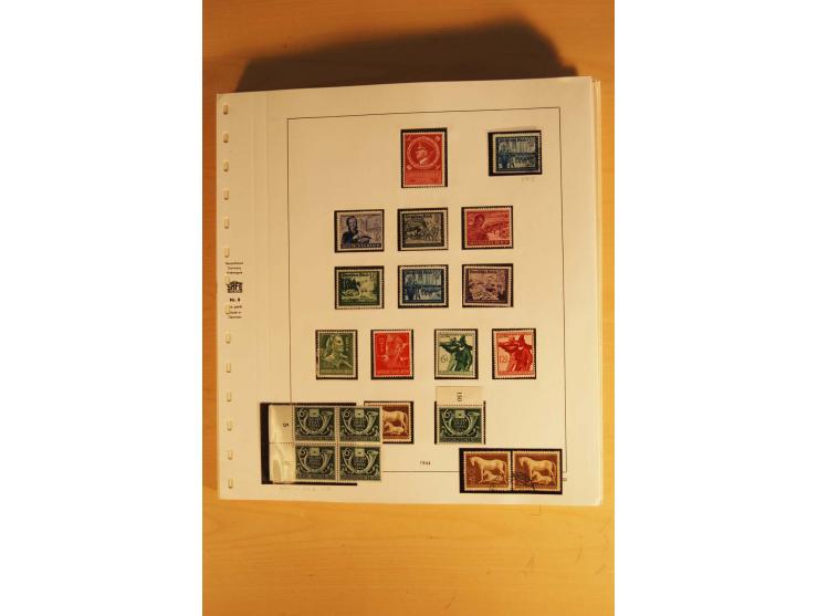 1933/45, ungebrauchte Sammlung, kpl. mit allen Blocks und guten Ausgaben, spezialisiert gesammelt mit zahlreichen Typen und A