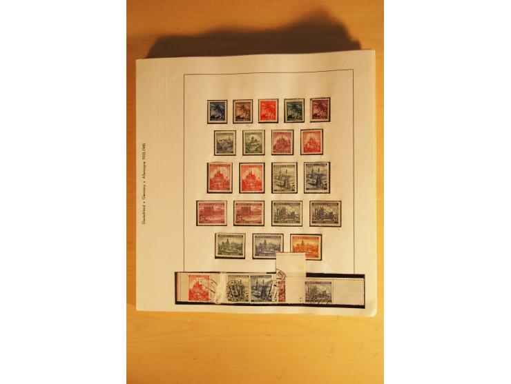 1933/45, ungebrauchte Sammlung, kpl. mit allen Blocks und guten Ausgaben, spezialisiert gesammelt mit zahlreichen Typen und A
