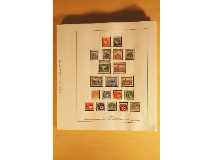 1933/45, ungebrauchte Sammlung, kpl. mit allen Blocks und guten Ausgaben, spezialisiert gesammelt mit zahlreichen Typen und A