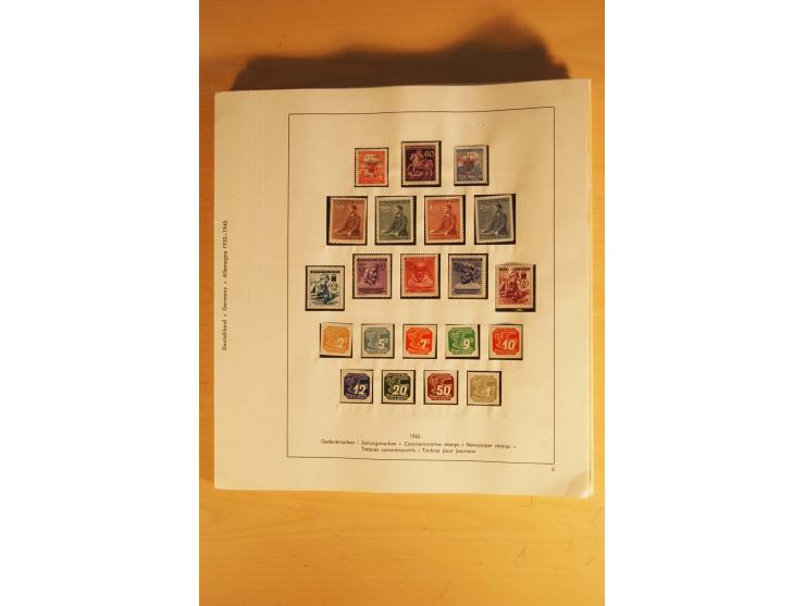 1933/45, ungebrauchte Sammlung, kpl. mit allen Blocks und guten Ausgaben, spezialisiert gesammelt mit zahlreichen Typen und A