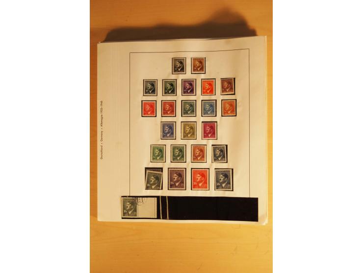 1933/45, ungebrauchte Sammlung, kpl. mit allen Blocks und guten Ausgaben, spezialisiert gesammelt mit zahlreichen Typen und A