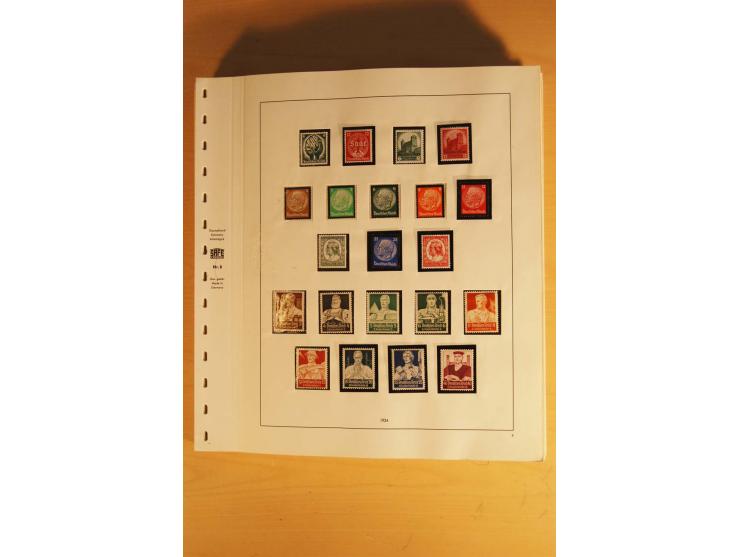 1933/45, ungebrauchte Sammlung, kpl. mit allen Blocks und guten Ausgaben, spezialisiert gesammelt mit zahlreichen Typen und A