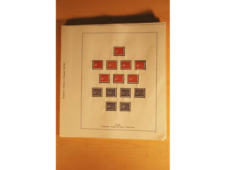 1933/45, ungebrauchte Sammlung, kpl. mit allen Blocks und guten Ausgaben, spezialisiert gesammelt mit zahlreichen Typen und A