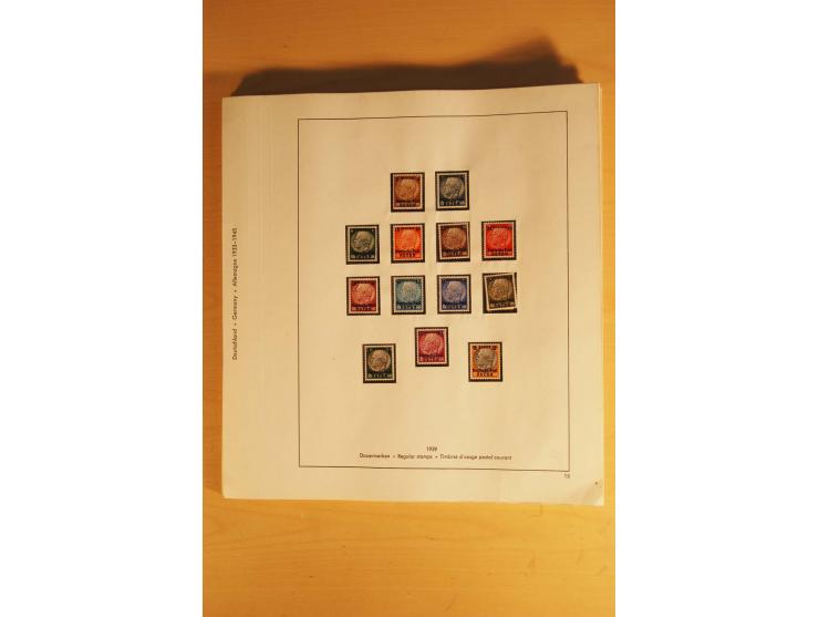 1933/45, ungebrauchte Sammlung, kpl. mit allen Blocks und guten Ausgaben, spezialisiert gesammelt mit zahlreichen Typen und A
