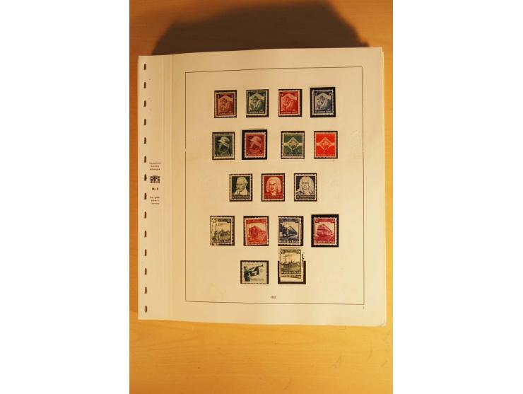 1933/45, ungebrauchte Sammlung, kpl. mit allen Blocks und guten Ausgaben, spezialisiert gesammelt mit zahlreichen Typen und A