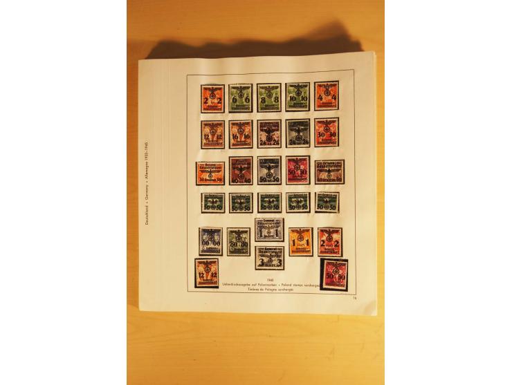 1933/45, ungebrauchte Sammlung, kpl. mit allen Blocks und guten Ausgaben, spezialisiert gesammelt mit zahlreichen Typen und A