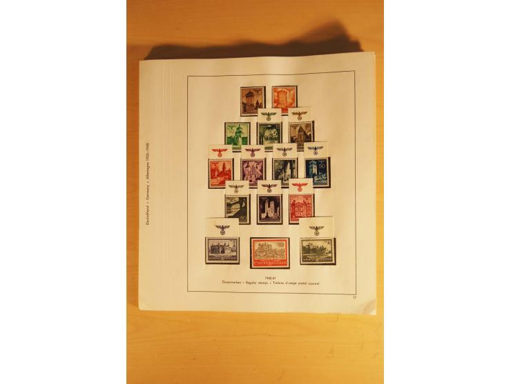 1933/45, ungebrauchte Sammlung, kpl. mit allen Blocks und guten Ausgaben, spezialisiert gesammelt mit zahlreichen Typen und A