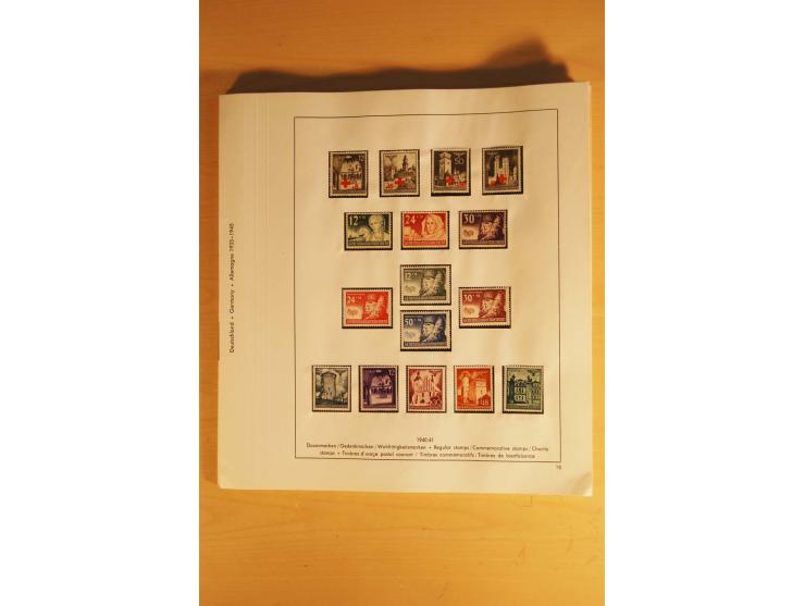 1933/45, ungebrauchte Sammlung, kpl. mit allen Blocks und guten Ausgaben, spezialisiert gesammelt mit zahlreichen Typen und A