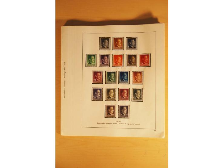 1933/45, ungebrauchte Sammlung, kpl. mit allen Blocks und guten Ausgaben, spezialisiert gesammelt mit zahlreichen Typen und A