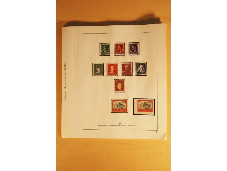 1933/45, ungebrauchte Sammlung, kpl. mit allen Blocks und guten Ausgaben, spezialisiert gesammelt mit zahlreichen Typen und A