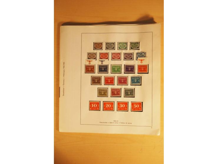 1933/45, ungebrauchte Sammlung, kpl. mit allen Blocks und guten Ausgaben, spezialisiert gesammelt mit zahlreichen Typen und A