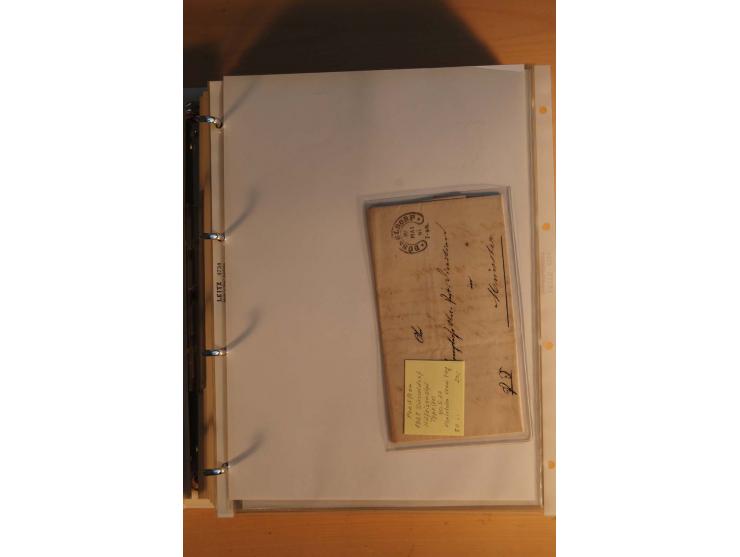 HUFEISENSTEMPEL: 1865/80 (ca.), sehr reichhaltige Sammlung auf losen Marken, Briefstücken und vielen Briefen, Karten, Ganzsac