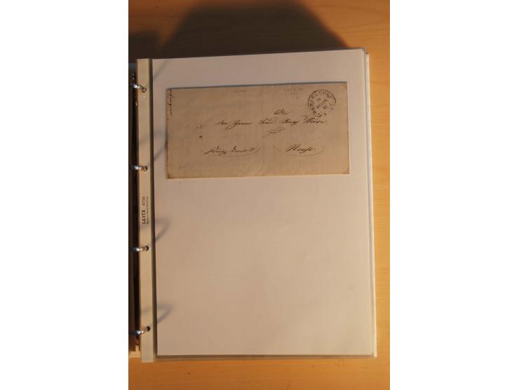 HUFEISENSTEMPEL: 1865/80 (ca.), sehr reichhaltige Sammlung auf losen Marken, Briefstücken und vielen Briefen, Karten, Ganzsac