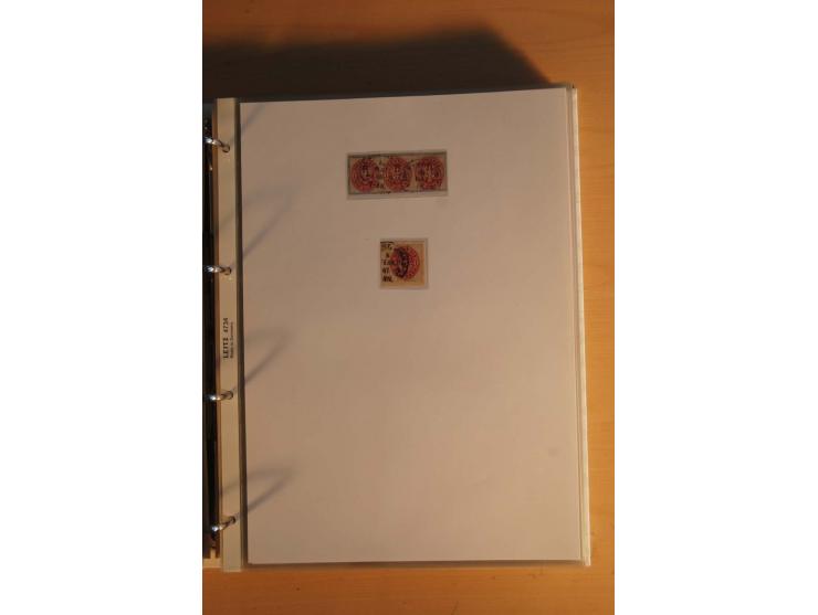 HUFEISENSTEMPEL: 1865/80 (ca.), sehr reichhaltige Sammlung auf losen Marken, Briefstücken und vielen Briefen, Karten, Ganzsac
