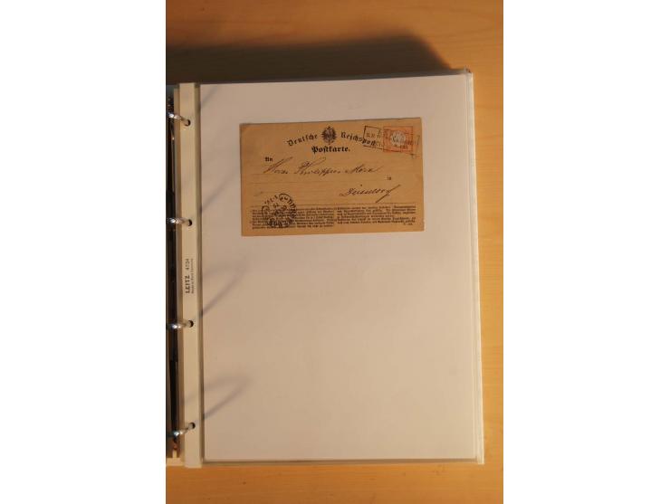 HUFEISENSTEMPEL: 1865/80 (ca.), sehr reichhaltige Sammlung auf losen Marken, Briefstücken und vielen Briefen, Karten, Ganzsac