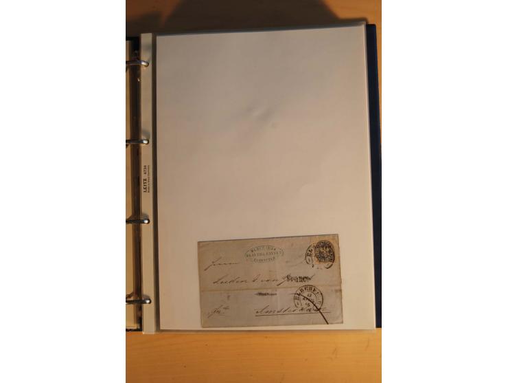 HUFEISENSTEMPEL: 1865/80 (ca.), sehr reichhaltige Sammlung auf losen Marken, Briefstücken und vielen Briefen, Karten, Ganzsac