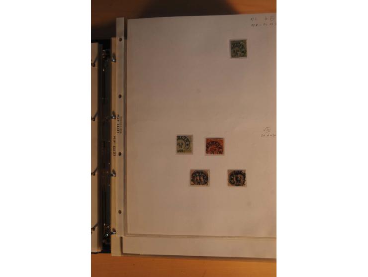 HUFEISENSTEMPEL: 1865/80 (ca.), sehr reichhaltige Sammlung auf losen Marken, Briefstücken und vielen Briefen, Karten, Ganzsac