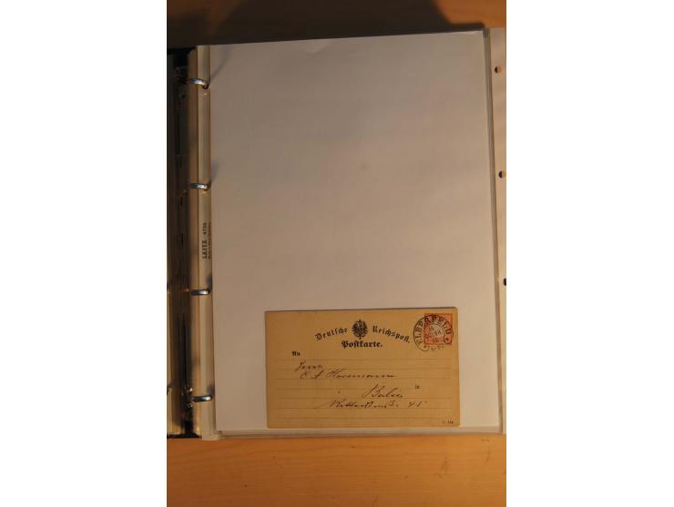 HUFEISENSTEMPEL: 1865/80 (ca.), sehr reichhaltige Sammlung auf losen Marken, Briefstücken und vielen Briefen, Karten, Ganzsac