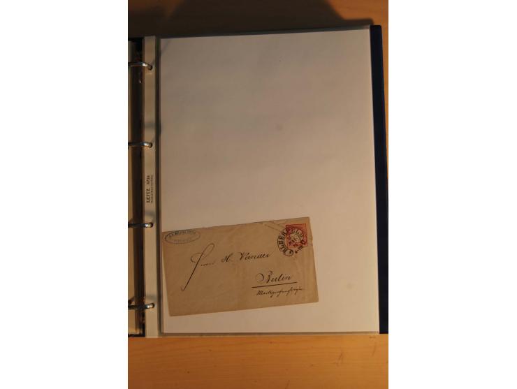 HUFEISENSTEMPEL: 1865/80 (ca.), sehr reichhaltige Sammlung auf losen Marken, Briefstücken und vielen Briefen, Karten, Ganzsac