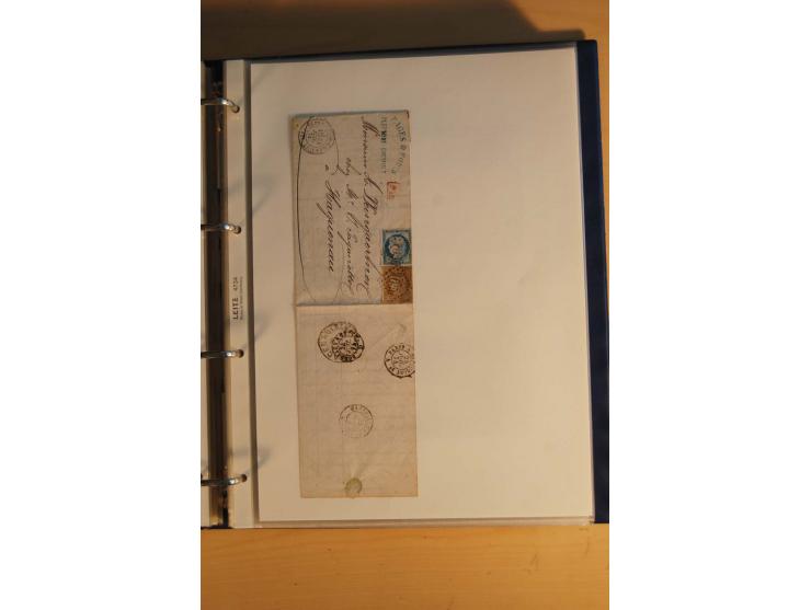 HUFEISENSTEMPEL: 1865/80 (ca.), sehr reichhaltige Sammlung auf losen Marken, Briefstücken und vielen Briefen, Karten, Ganzsac