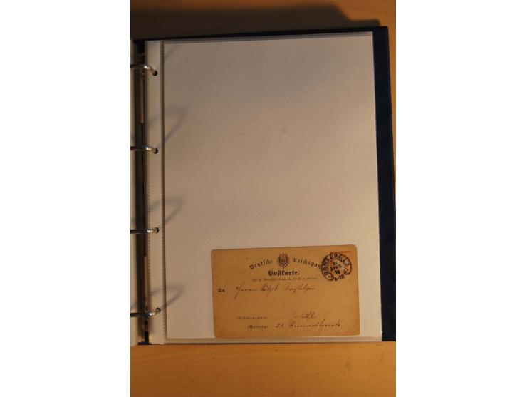 HUFEISENSTEMPEL: 1865/80 (ca.), sehr reichhaltige Sammlung auf losen Marken, Briefstücken und vielen Briefen, Karten, Ganzsac