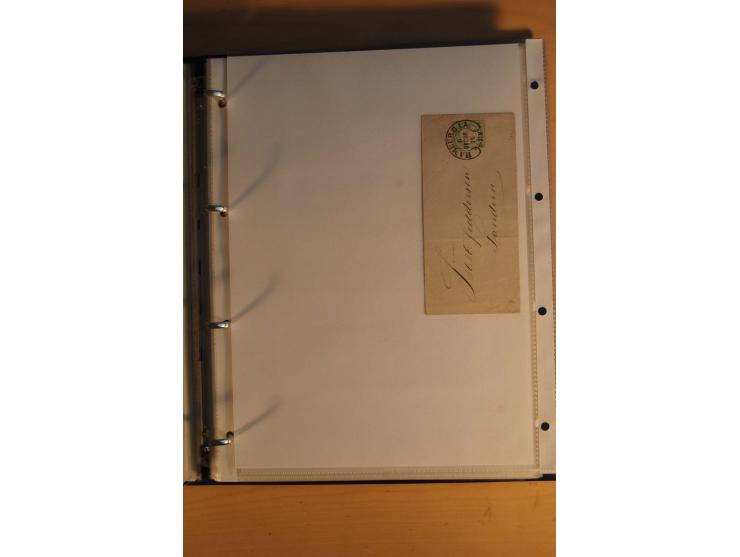 HUFEISENSTEMPEL: 1865/80 (ca.), sehr reichhaltige Sammlung auf losen Marken, Briefstücken und vielen Briefen, Karten, Ganzsac