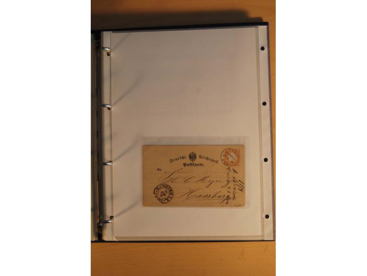 HUFEISENSTEMPEL: 1865/80 (ca.), sehr reichhaltige Sammlung auf losen Marken, Briefstücken und vielen Briefen, Karten, Ganzsac