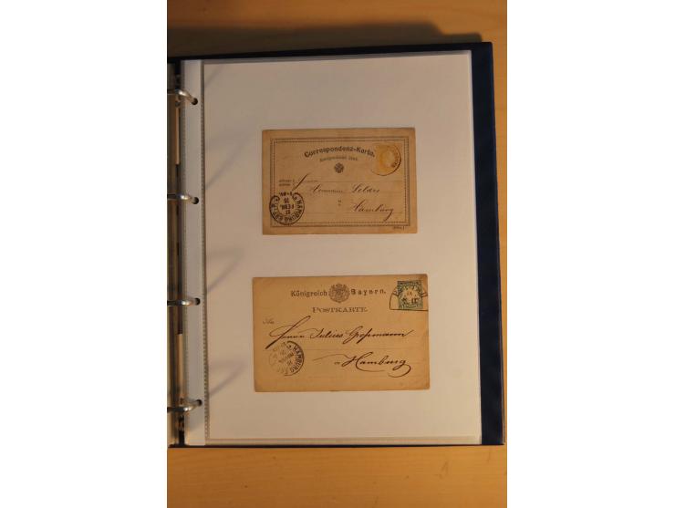 HUFEISENSTEMPEL: 1865/80 (ca.), sehr reichhaltige Sammlung auf losen Marken, Briefstücken und vielen Briefen, Karten, Ganzsac