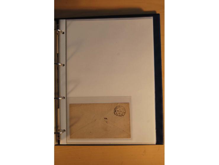 HUFEISENSTEMPEL: 1865/80 (ca.), sehr reichhaltige Sammlung auf losen Marken, Briefstücken und vielen Briefen, Karten, Ganzsac