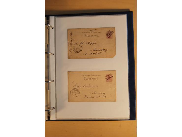 HUFEISENSTEMPEL: 1865/80 (ca.), sehr reichhaltige Sammlung auf losen Marken, Briefstücken und vielen Briefen, Karten, Ganzsac