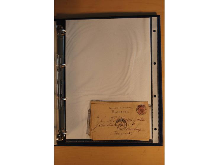 HUFEISENSTEMPEL: 1865/80 (ca.), sehr reichhaltige Sammlung auf losen Marken, Briefstücken und vielen Briefen, Karten, Ganzsac