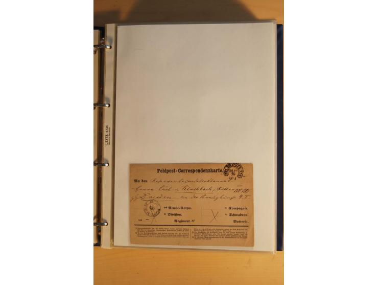 HUFEISENSTEMPEL: 1865/80 (ca.), sehr reichhaltige Sammlung auf losen Marken, Briefstücken und vielen Briefen, Karten, Ganzsac