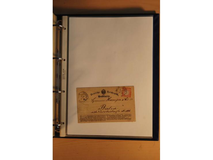 HUFEISENSTEMPEL: 1865/80 (ca.), sehr reichhaltige Sammlung auf losen Marken, Briefstücken und vielen Briefen, Karten, Ganzsac