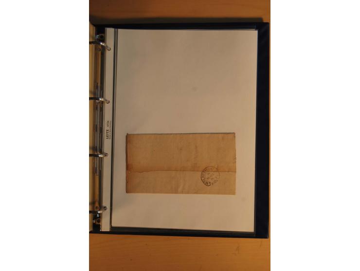HUFEISENSTEMPEL: 1865/80 (ca.), sehr reichhaltige Sammlung auf losen Marken, Briefstücken und vielen Briefen, Karten, Ganzsac