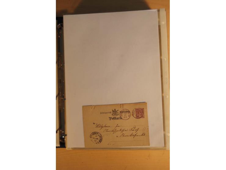 HUFEISENSTEMPEL: 1865/80 (ca.), sehr reichhaltige Sammlung auf losen Marken, Briefstücken und vielen Briefen, Karten, Ganzsac