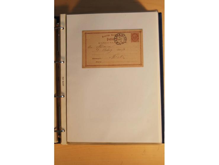 HUFEISENSTEMPEL: 1865/80 (ca.), sehr reichhaltige Sammlung auf losen Marken, Briefstücken und vielen Briefen, Karten, Ganzsac