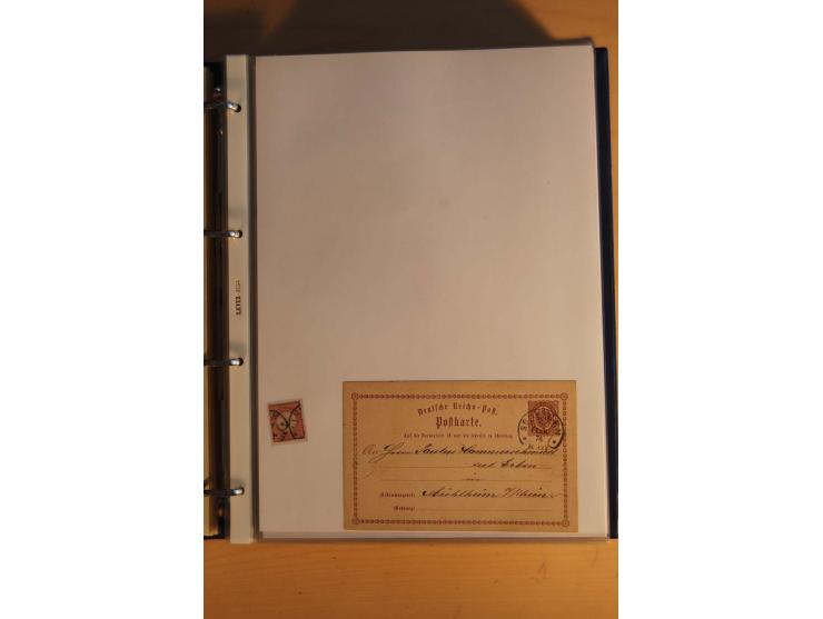 HUFEISENSTEMPEL: 1865/80 (ca.), sehr reichhaltige Sammlung auf losen Marken, Briefstücken und vielen Briefen, Karten, Ganzsac